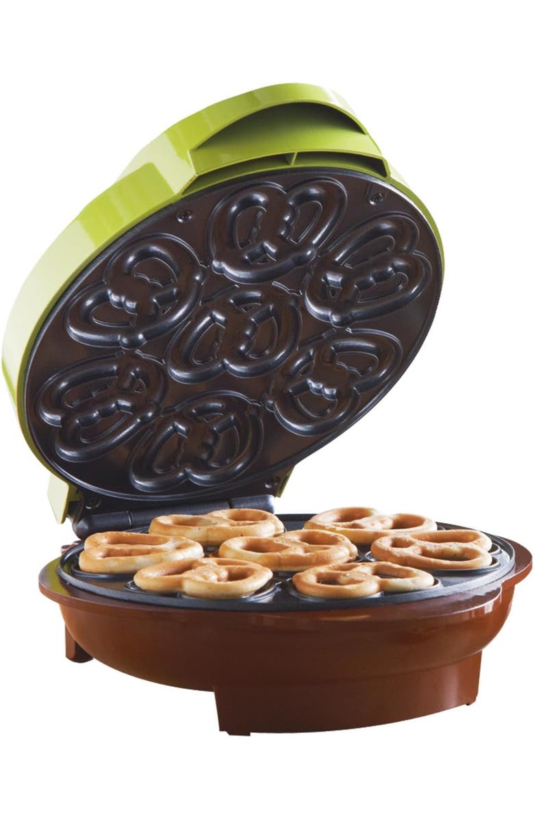 Brentwood Mini Pretzel Maker, Main, color, Green