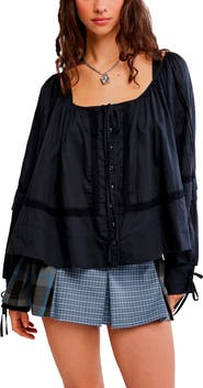 Free People La Lune Cotton Top