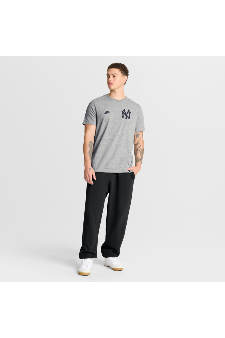 Men's Nike Heather Gray New York Yankees Cooperstown 2-Hit T-Shirt, Alternate, color, Heather Gray