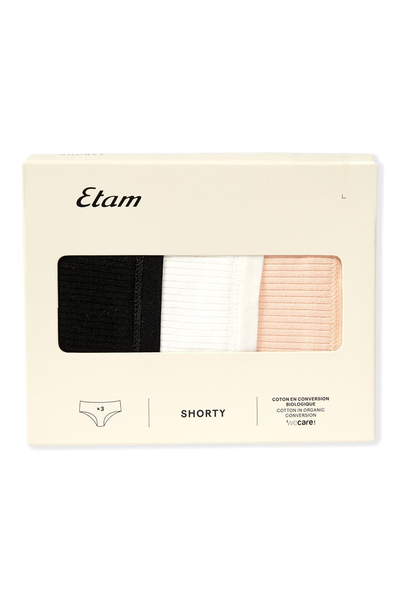 John 3-Pack Cotton Shorties, Alternate, color, BLUSH