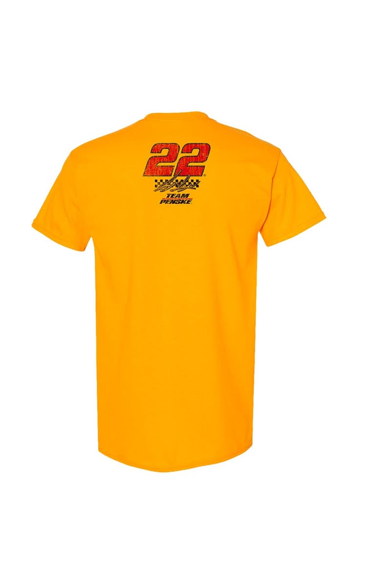 TEAM PENSKE Men's Team Penske Gold Joey Logano Lifestyle T-Shirt, Alternate, color, Gold