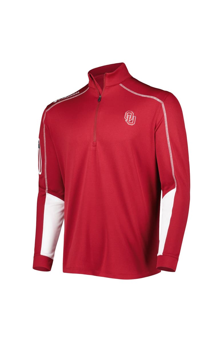 Columbia Men's Columbia Crimson Oklahoma Sooners Shotgun 2.0 Omni-Wick Quarter-Zip Jacket, Alternate, color, Crimson