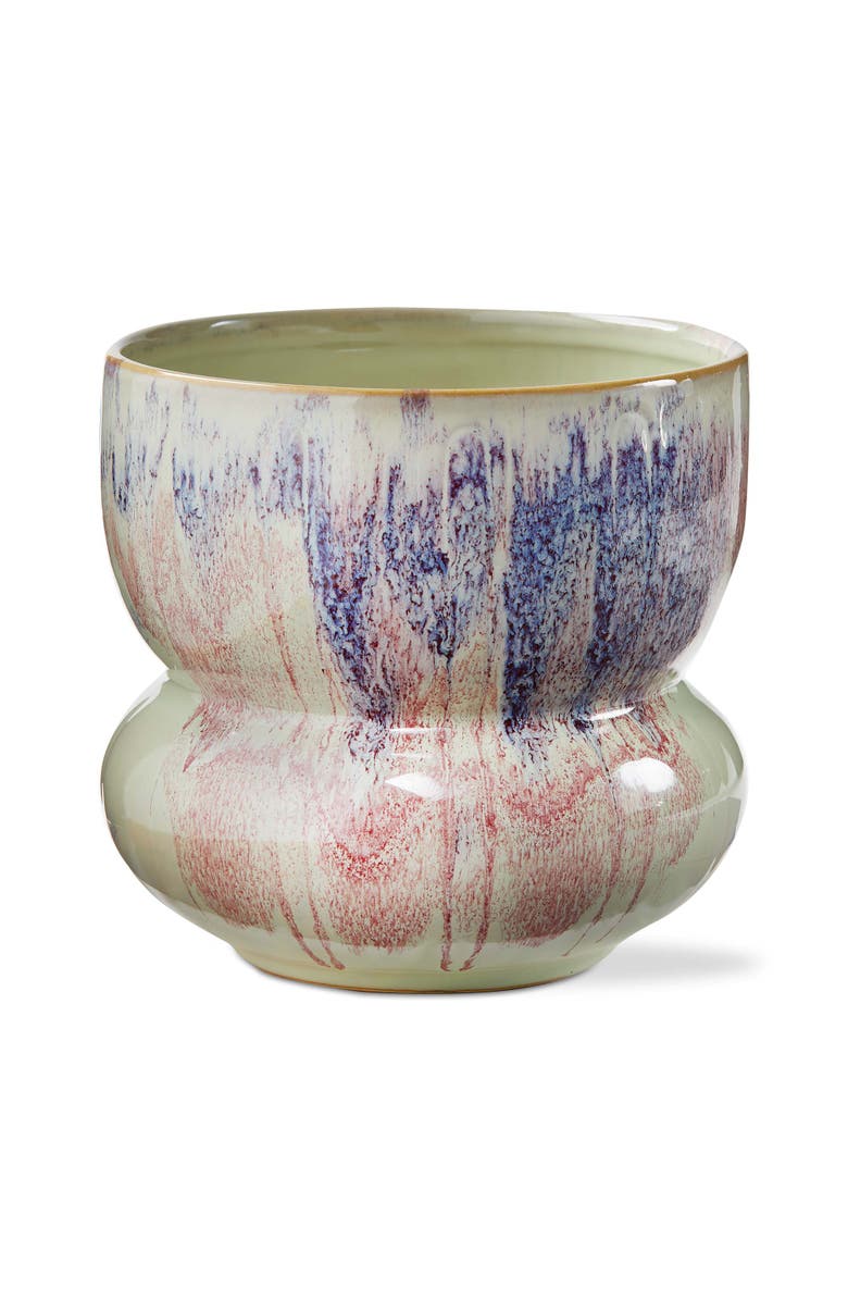 tag Large Purple Multi Ceramic Uma Planter for Garden Decor, Main, color, Purple