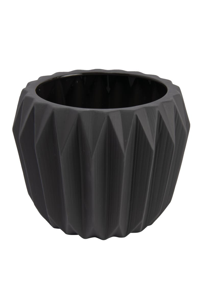 Storied Home Fluted Planter, Main, color, Grey