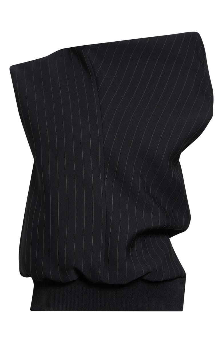 Sacai Pinstripe Twill Pullover, Main, color, Black Stripe
