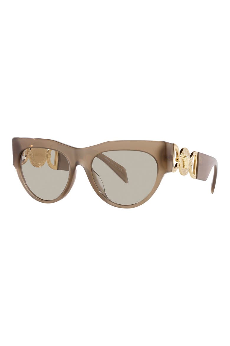 56mm Cat Eye Sunglasses, Alternate, color, OPAL BROWN