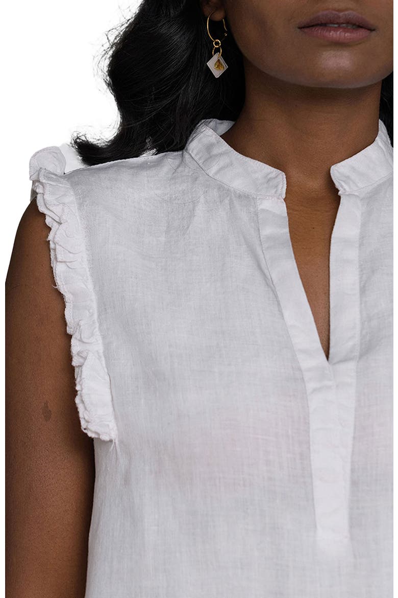Wind In My Hair V-Neck Shirt, Alternate, color, White