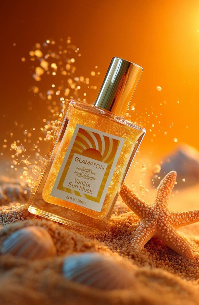 GLAMPTON Vanilla Sun Musk Shimmer Fragrance Mist, Alternate, color, 
