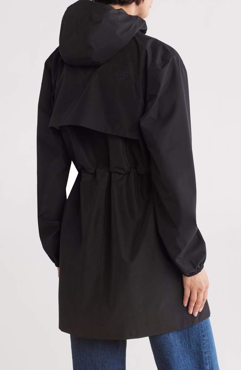 The North Face Daybreak Water Repellent Mid Rain Parka, Alternate, color, Tnf Black