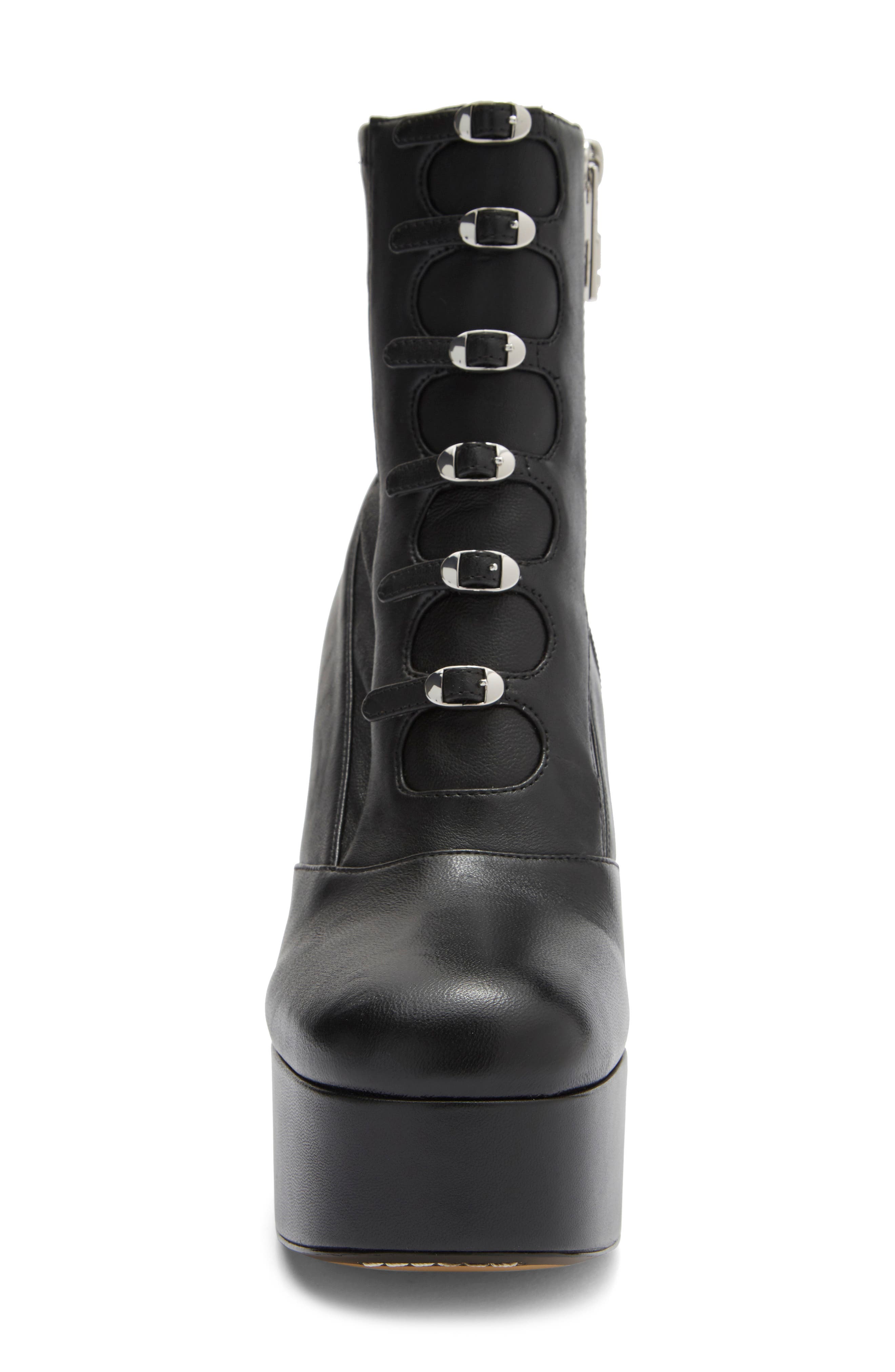 The Kiki Stretch Ankle Boot, Alternate, color, BLACK