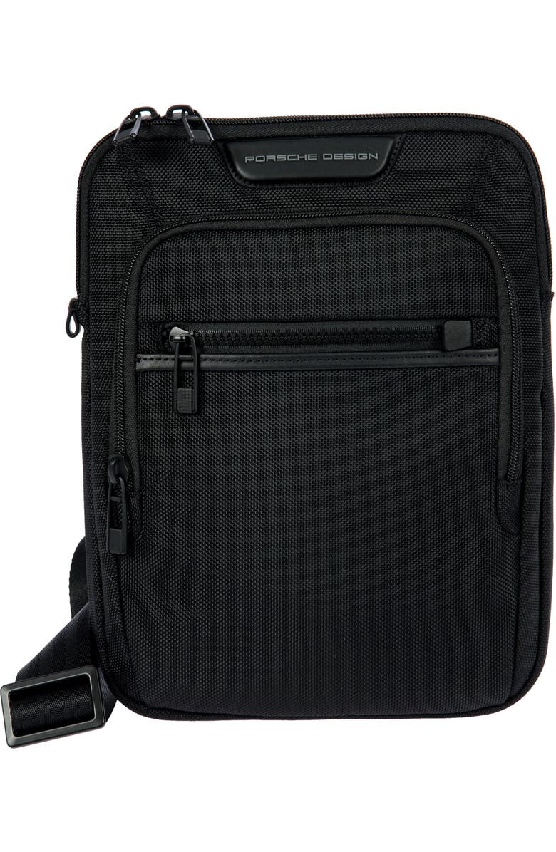 Porsche Design Roadster EVO Nylon Shoulder Bag, Main, color, Black