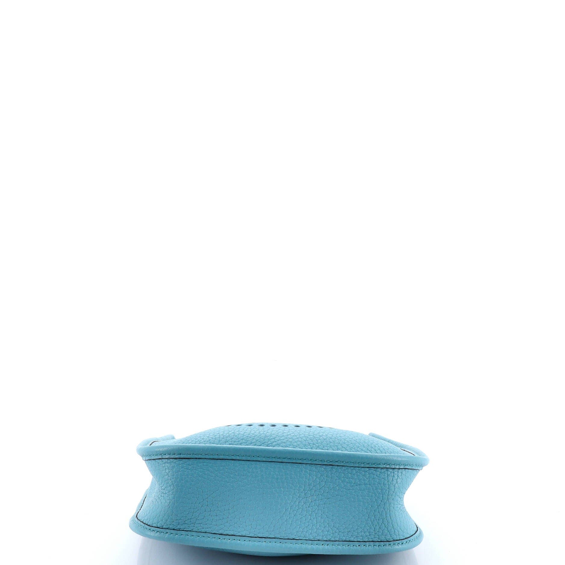 Pre-Owned Hermes Evelyne Bag Gen III Clemence TPM, Alternate, color, Bleu Saint-Cyr