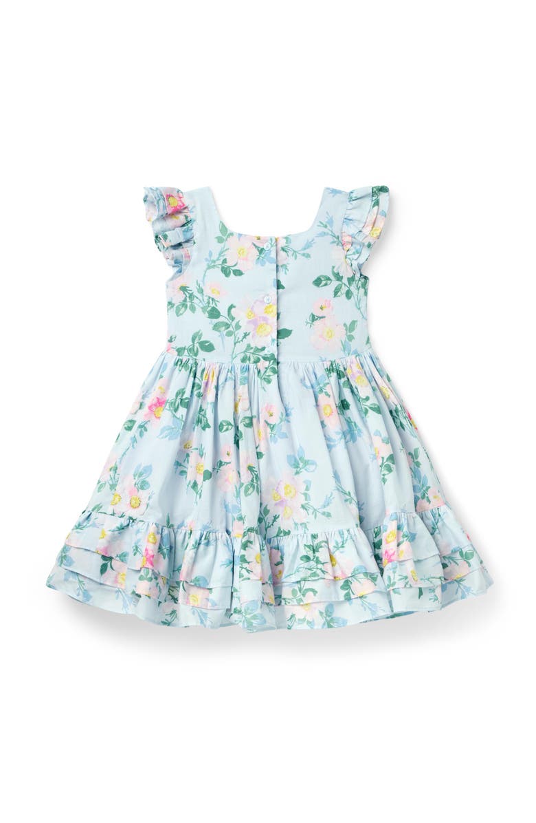 Janie and Jack The Flowerful Dress, Alternate, color, Blue