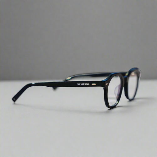 Ncmprbl Focused 46mm Geometric Eyeglasses In Black