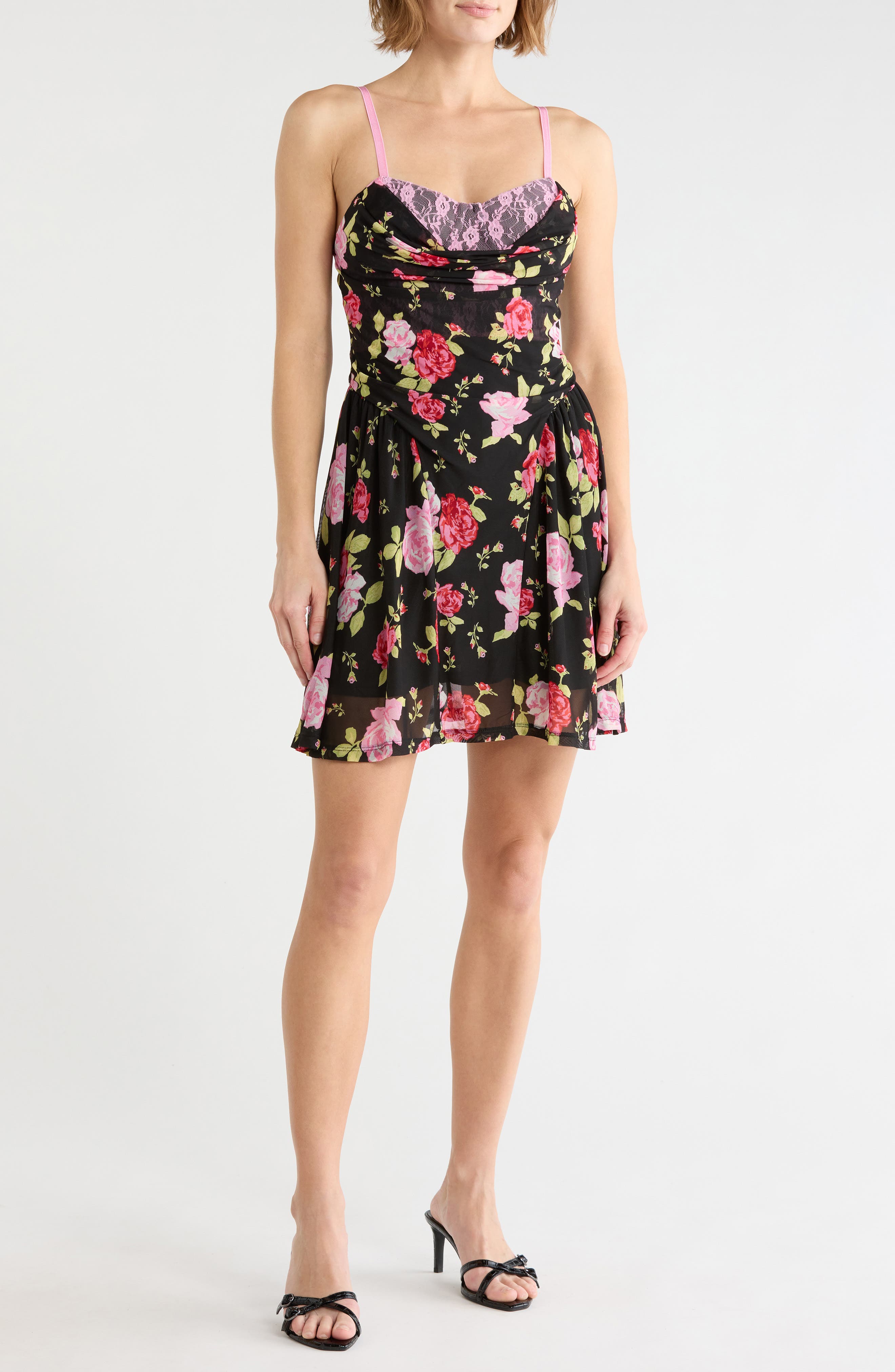 Cowl Neck Minidress