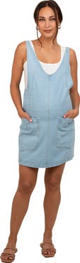 PinkBlush Denim Side Pocket Overall Dress