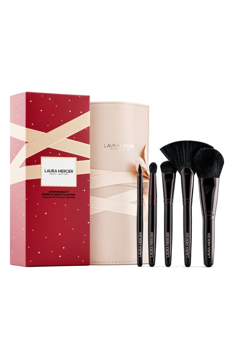 Laura Mercier Sweeping Beauty Travel Size Essential Brush Set, Main, color,