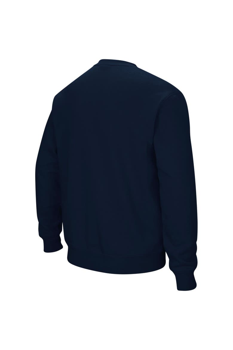 Men's Colosseum Navy Auburn Tigers Arch & Logo Crew Neck Sweatshirt, Alternate, color, Navy