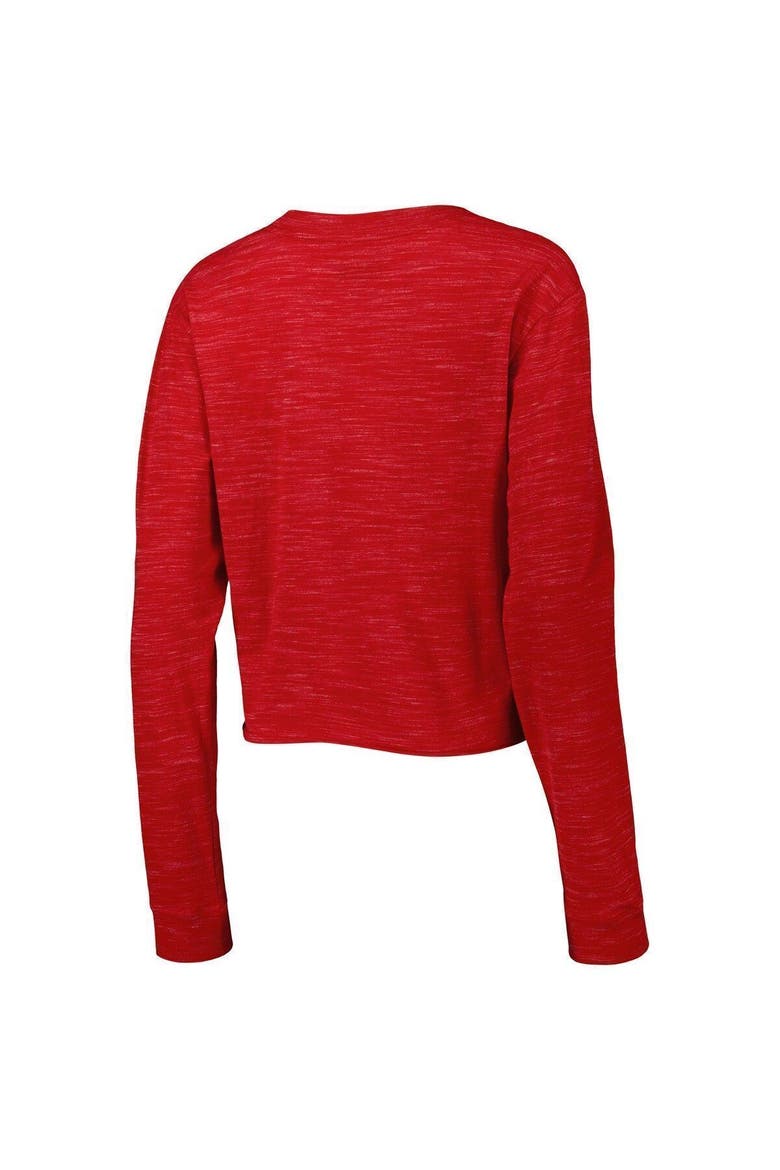 Women's New Era Red Tampa Bay Buccaneers Crop Long Sleeve T-Shirt, Alternate, color, Red