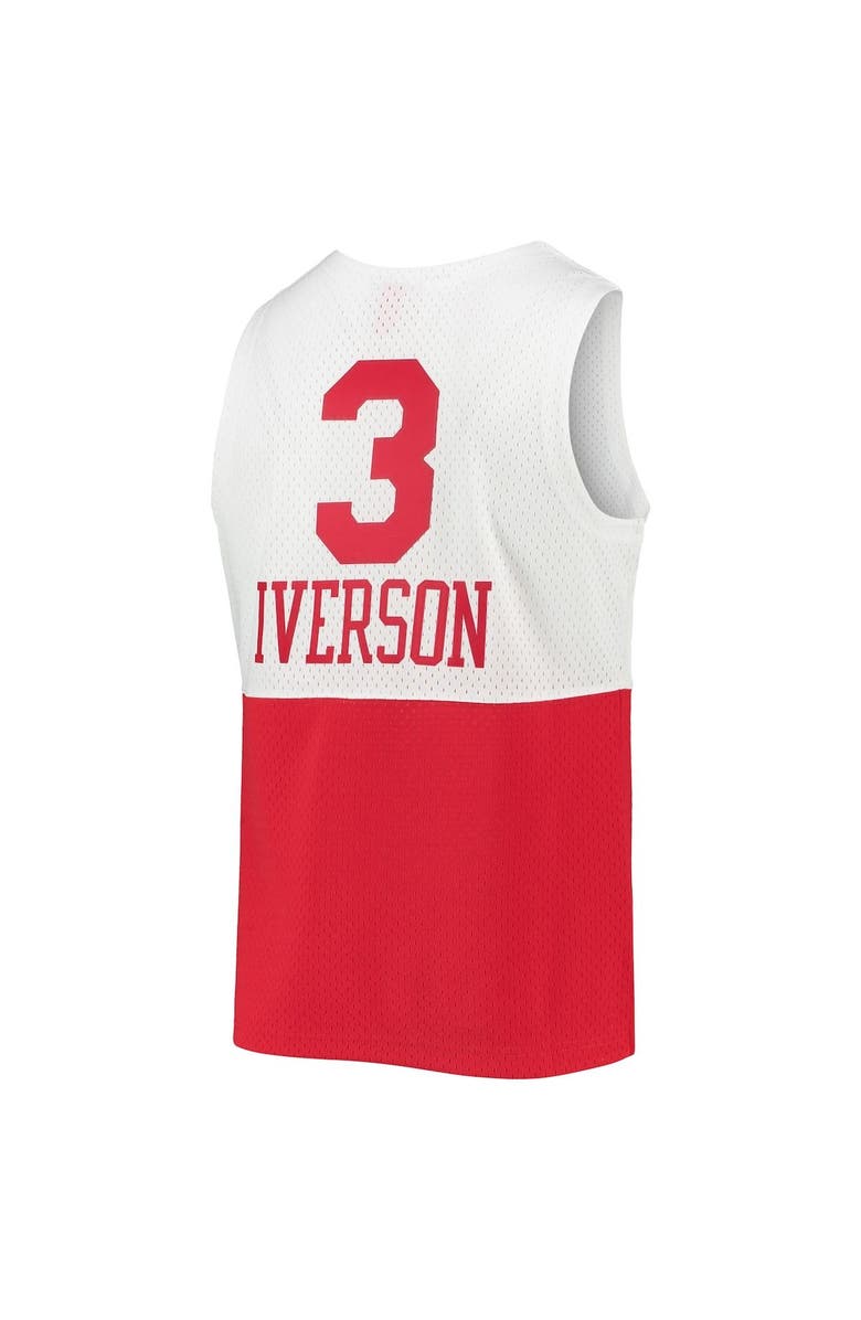 Mitchell & Ness Men's Mitchell & Ness Allen Iverson White Philadelphia 76ers 2003/2004 Hardwood Classics Swingman Jersey, Alternate, color, White