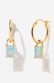 Little Sky Stone Iris Birthstone Hoops