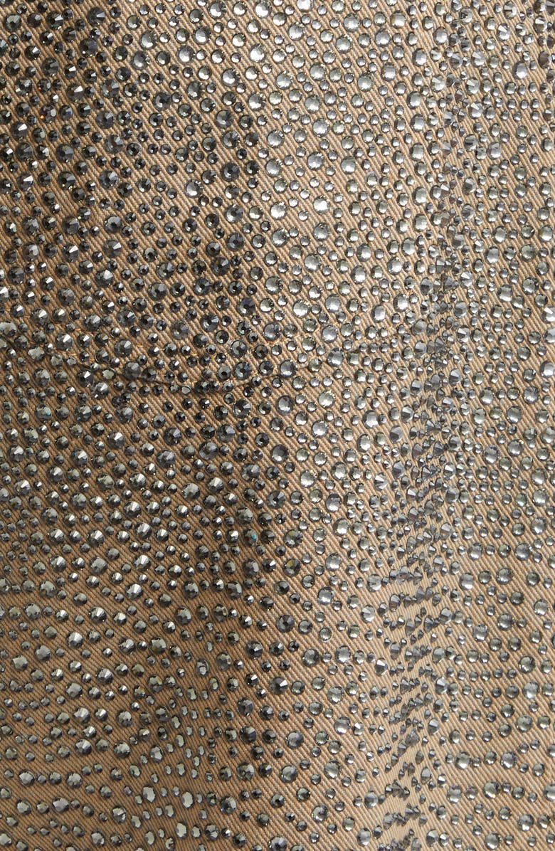 Golden Goose Journey Dégradé Crystal Embellished Jeans, Alternate, color, Pale Khaki