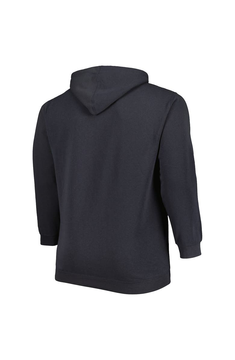 COLOSSEUM Men's Colosseum Charcoal Michigan Wolverines Big & Tall Team Full-Zip Hoodie, Alternate, color, Charcoal