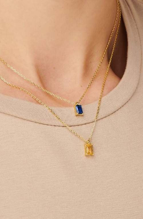 Little Sky Stone Birthstone Necklace In Sapphire/september