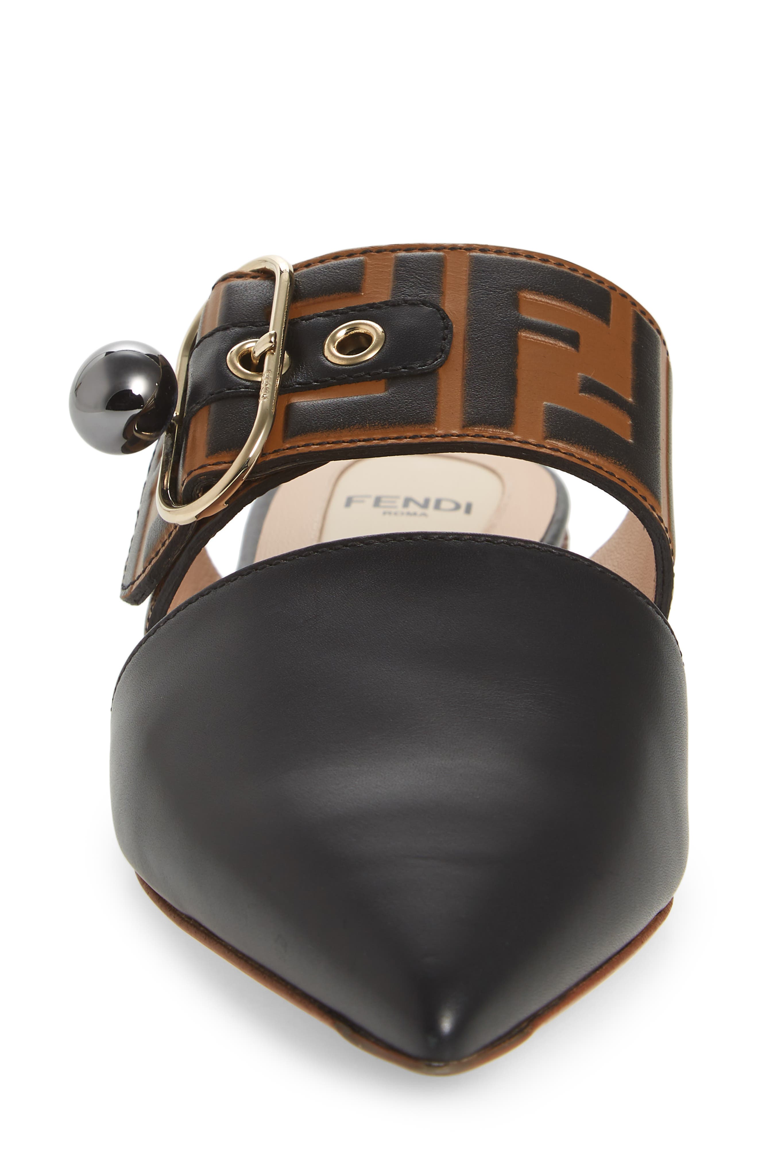 Fendi Pearland Pointy Toe Mule, Alternate, color, 