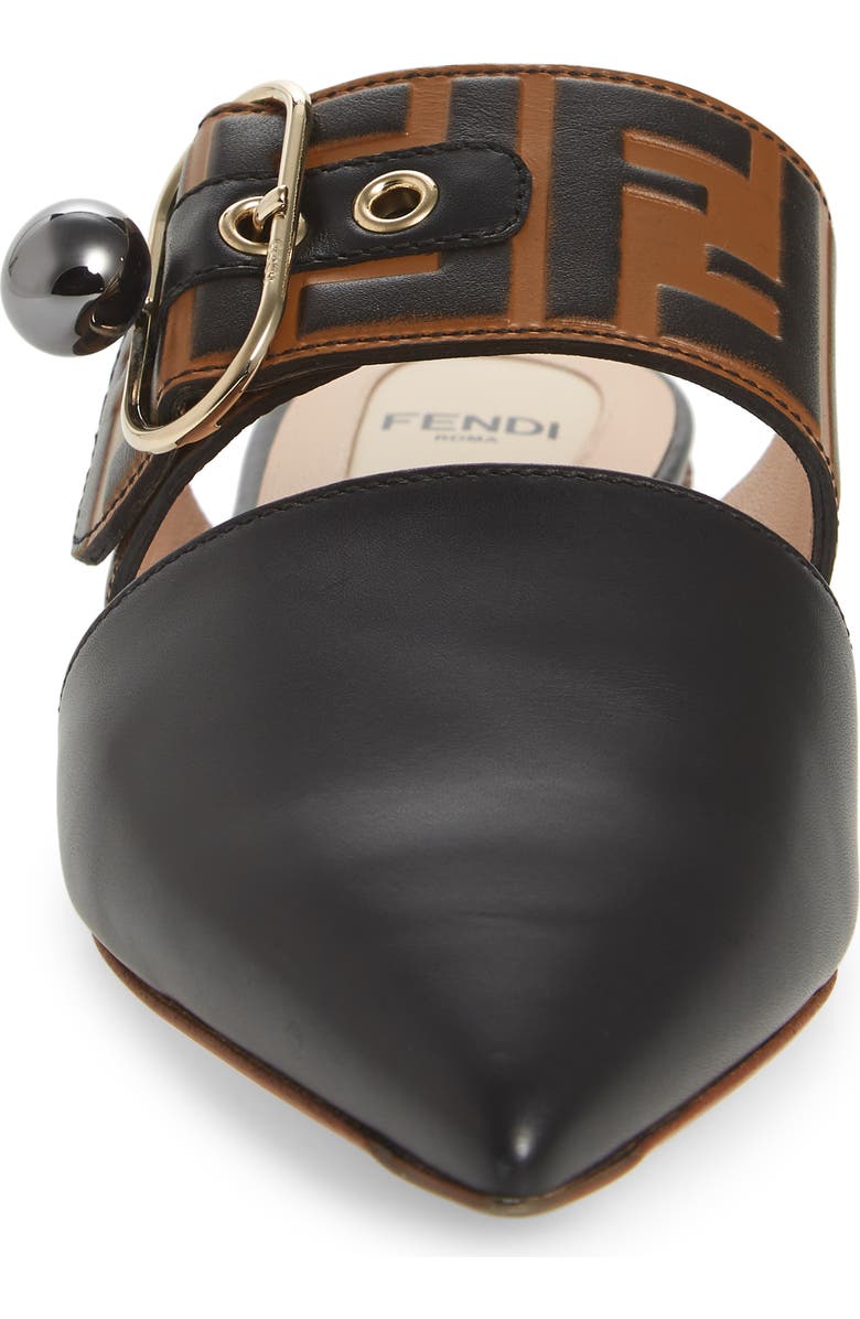 Fendi Pearland Pointy Toe Mule, Alternate, color,