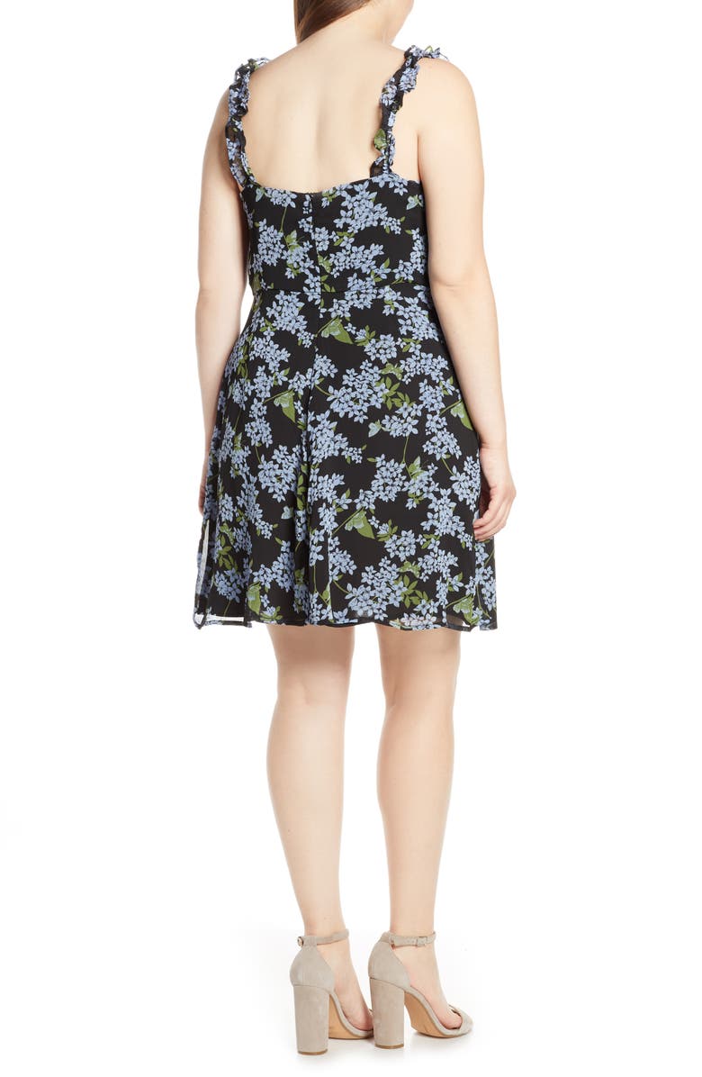 All in Favor Stella Ruffle Strap Minidress, Alternate, color, 