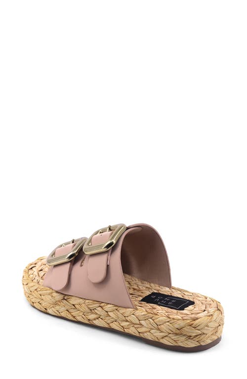 Shushop Billie Jute Slide Sandal In Brown