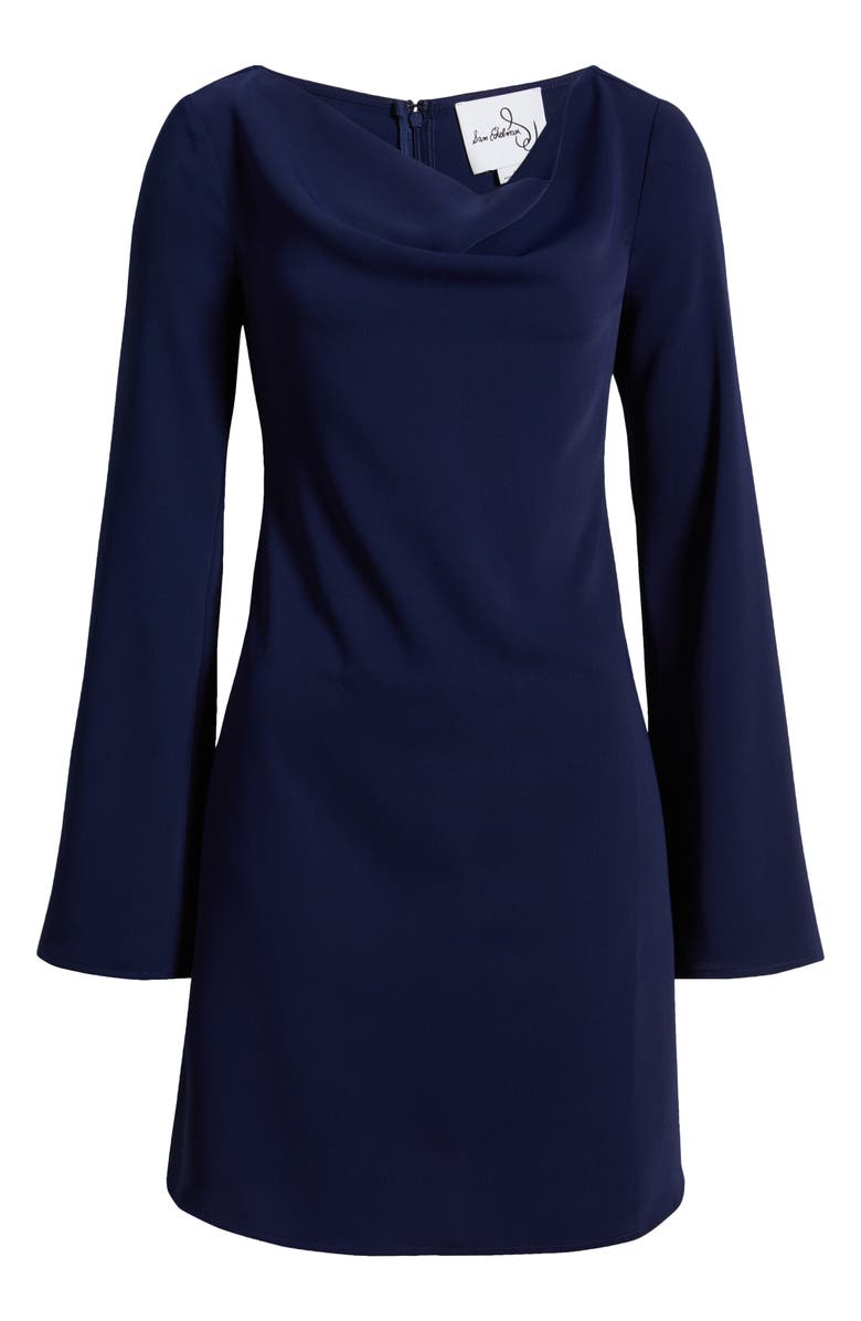 Sam Edelman Long Sleeve Minidress, Alternate, color, Navy
