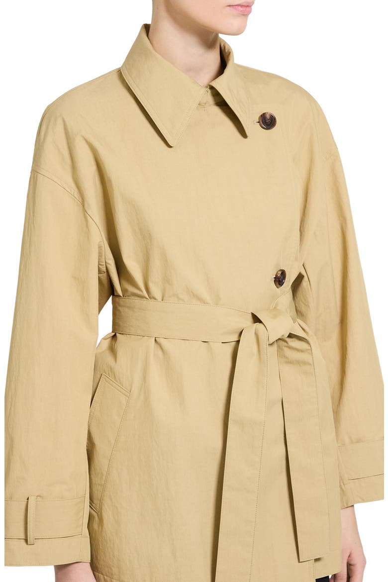 Relaxed Double Breasted Trench Coat, Alternate, color, HAZEL - STW