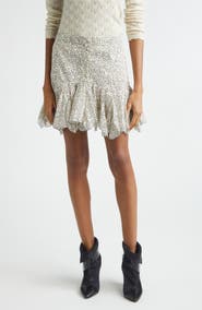 Isabel Marant Étoile Daneen Ruffle Cotton Miniskirt