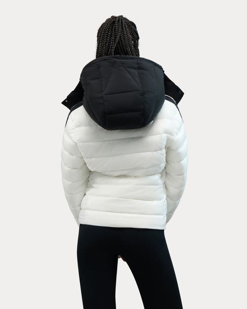 Alpenhaus Rousset Lightweight Cinched Puffer Jacket With Contrast Detailing In White