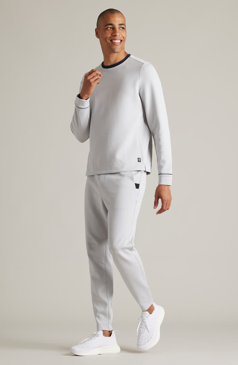 Rhone The Quantum Ribbed Pullover, Alternate, color, Sleet Gray