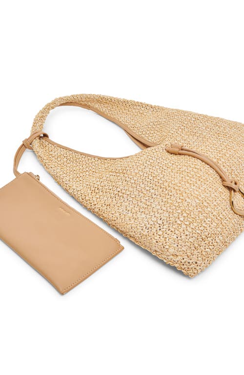 Dolce Vita Missie Raffia Shoulder Bag In Natural