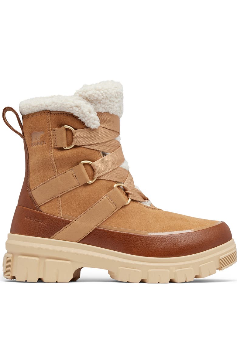 SOREL Tivoli V Faux Shearling Waterproof Boot, Alternate, color, Tawny Buff/ Ceramic