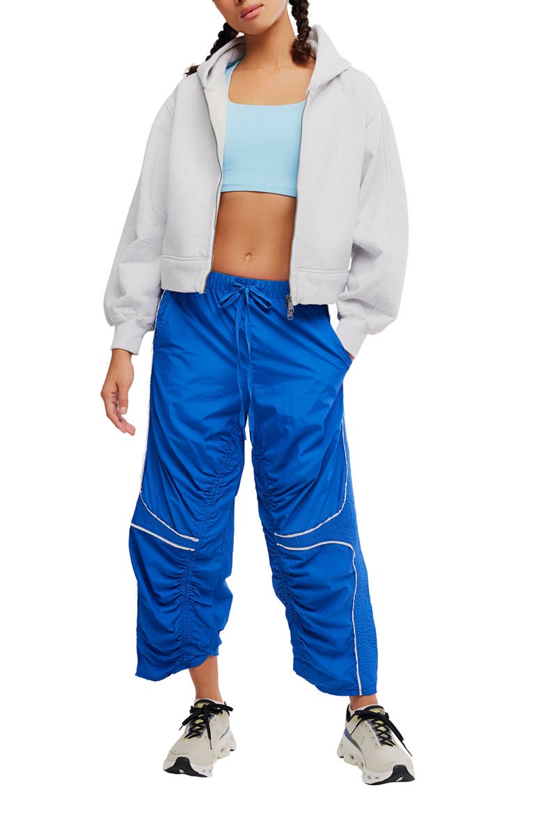 FP Movement A Cut Above Cotton Zip Hoodie, Alternate, color, WHITE HEATHER