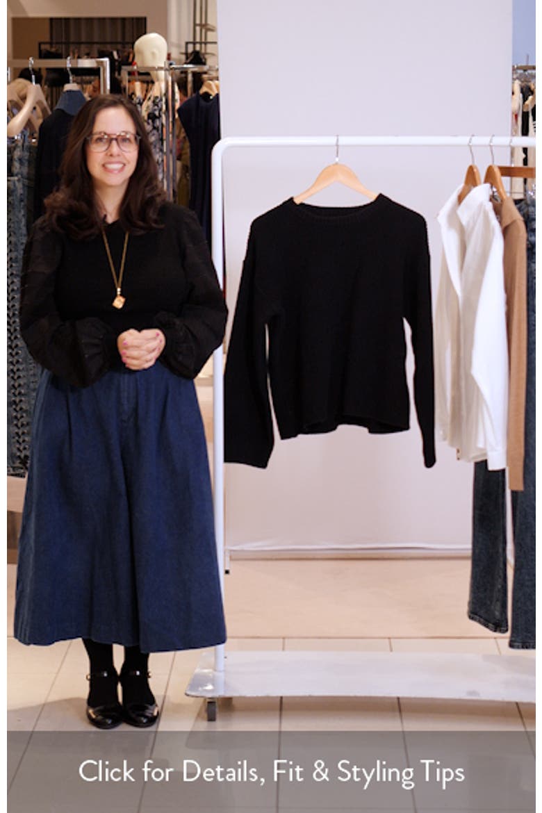 Marleen Oversize Crewneck Cotton Sweater video