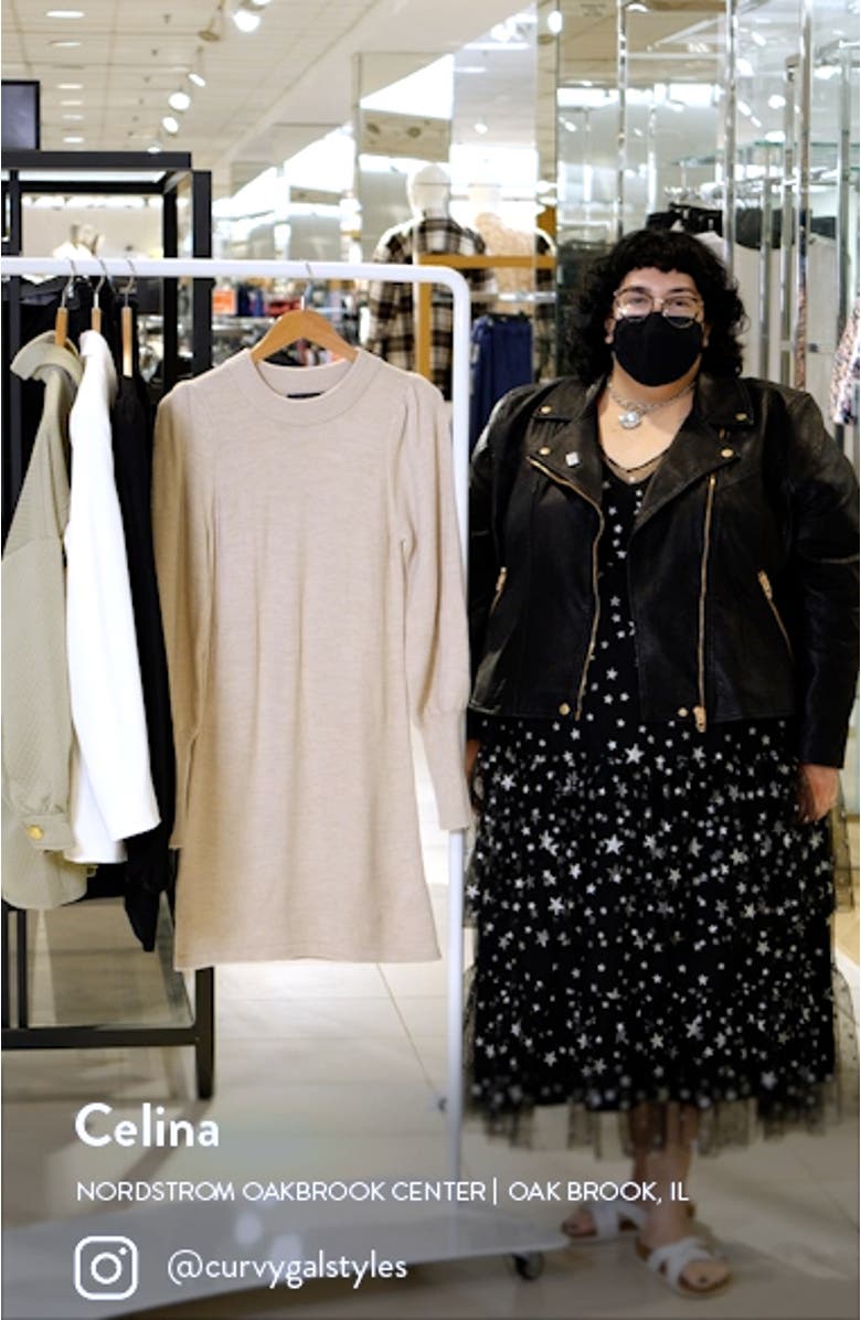 Babysoft Balloon Long Sleeve Sweater Dress, sales video thumbnail