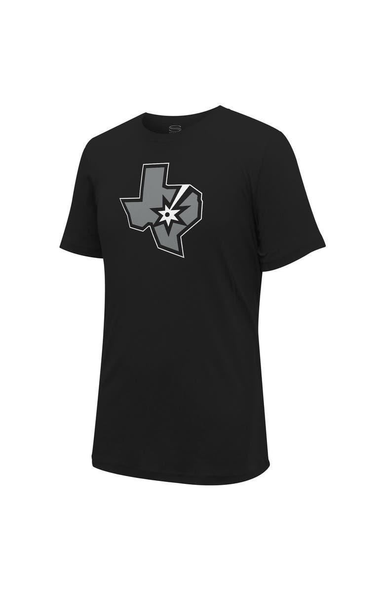Stadium Essentials Unisex Stadium Essentials Black San Antonio Spurs Primary Logo T-Shirt, Alternate, color, 