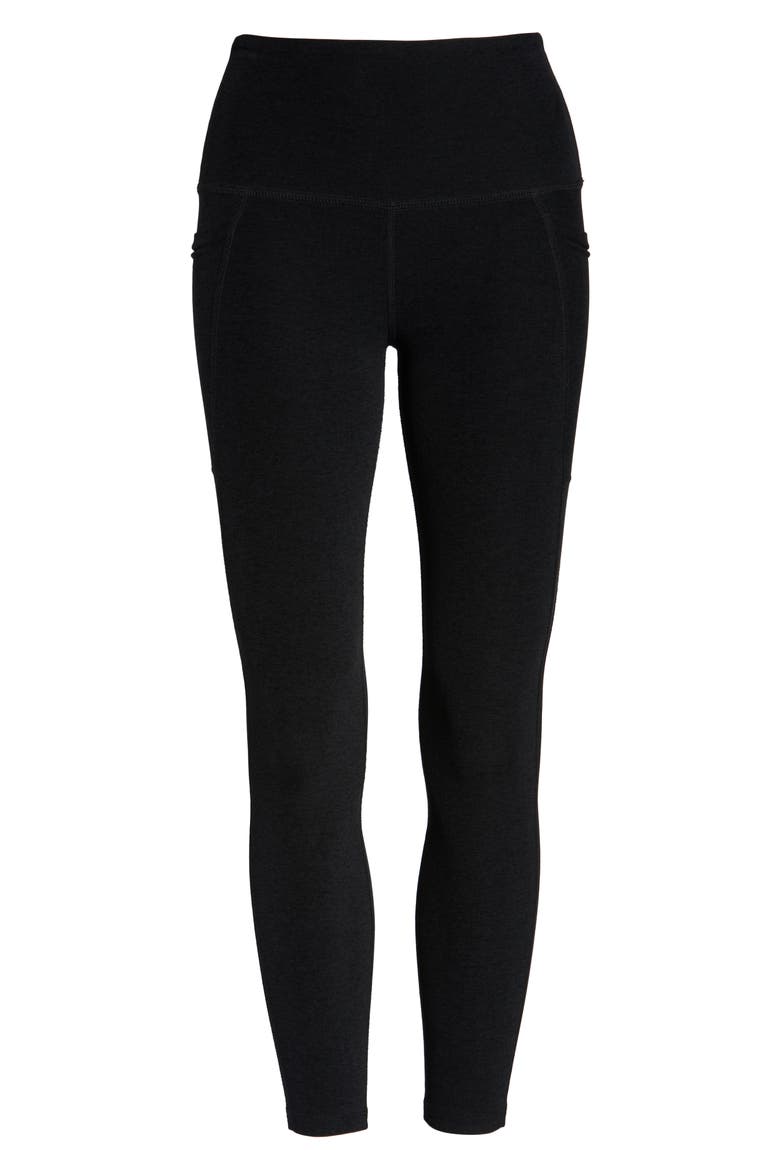 Everyday Space Dye High Waist Pocket Leggings, Alternate, color, DARKEST NIGHT