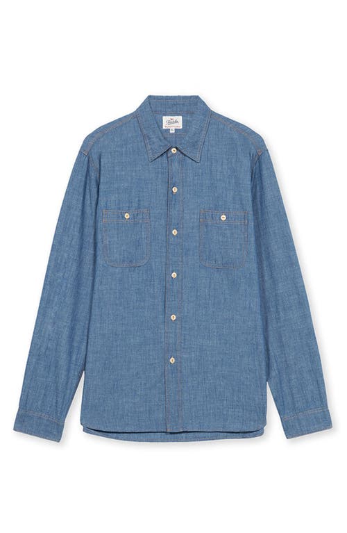 Fortela Workj Chambray Shirt In Blue