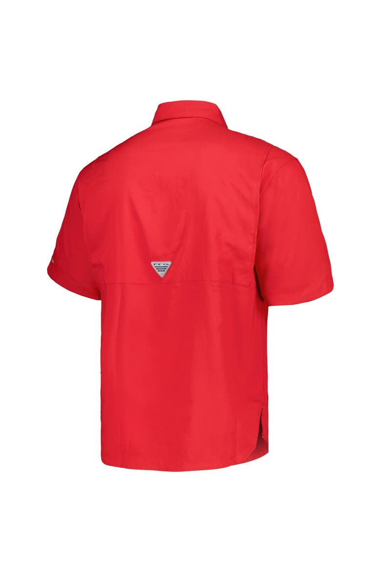 Men's Columbia Red Philadelphia Phillies Tamiami Omni-Shade Button-Down Shirt, Alternate, color, Red