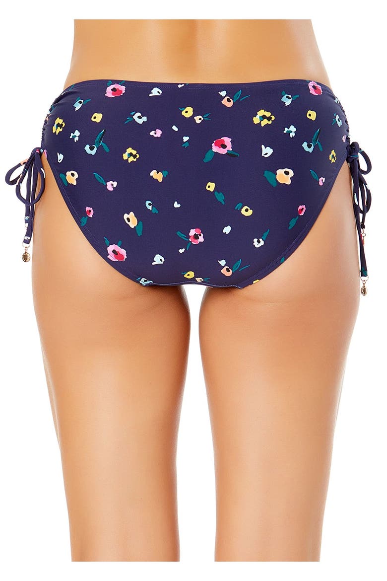 Women's Gradient Floral Side Tie Bikini Swim Bottom, Alternate, color, Multicolored