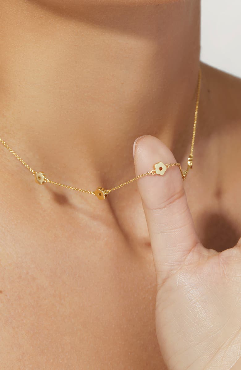 Ana Luisa Flower Station Necklace - Rowena Necklace, Alternate, color, Gold