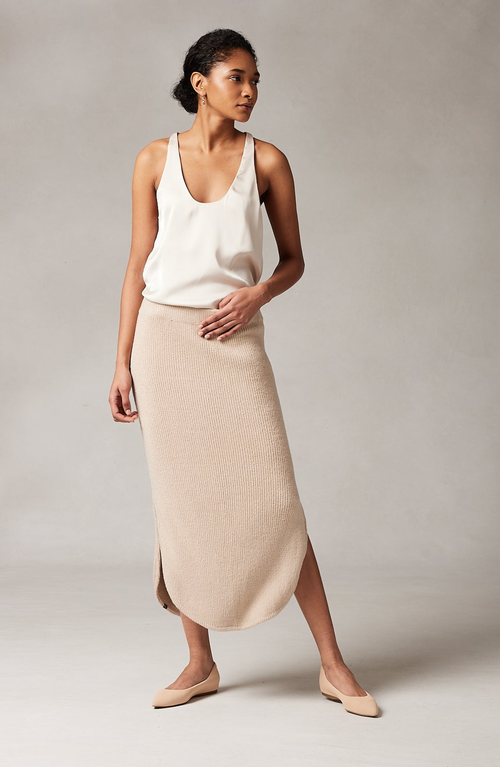 Kashwere Apparel Skirt In Black Dark Grey Heathered
