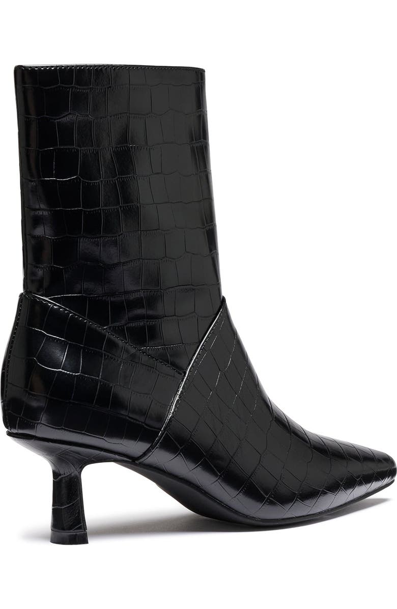 Therapy Australia Kacee Pointed Toe Ankle Bootie, Alternate, color, Black Croc
